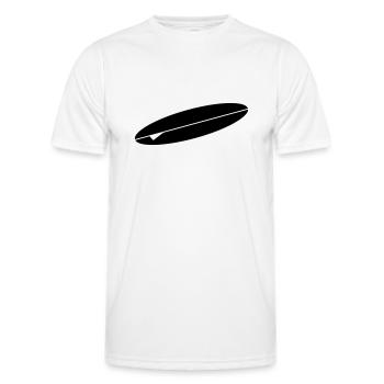 surfbrett - Männer Funktions-T-Shirt - Weiß - Vorne - AI Model Male 178 dark (178cm)