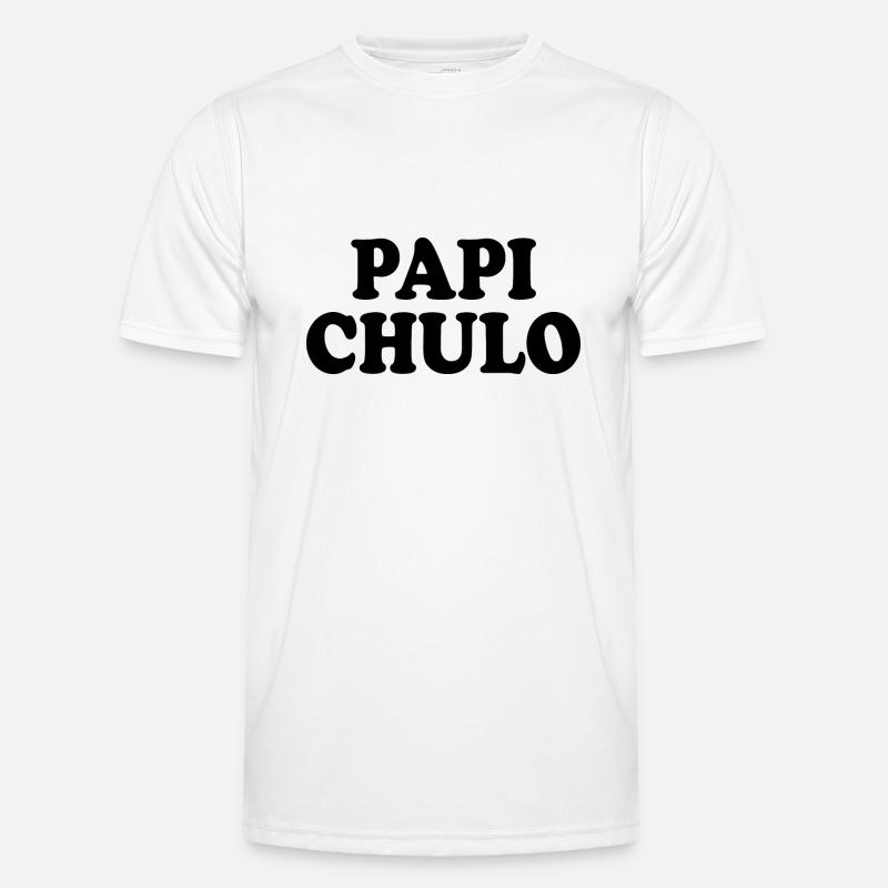 Papi chulo - Männer Funktions-T-Shirt - Weiß