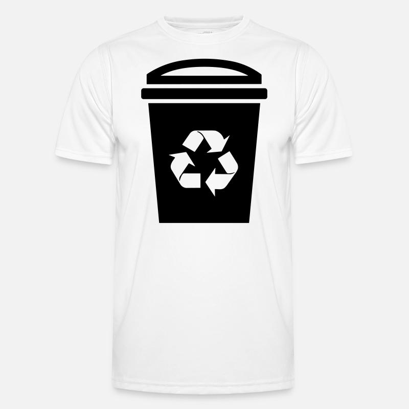 dustbin - Men's Functional T-Shirt - white
