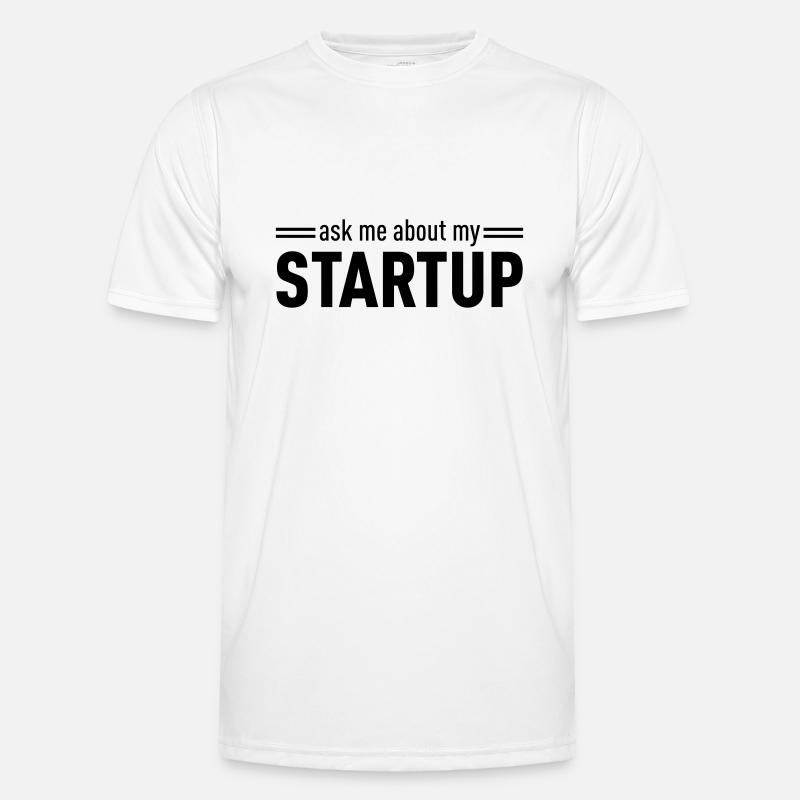 Ask Me About My Startup Men's Functional T-Shirt