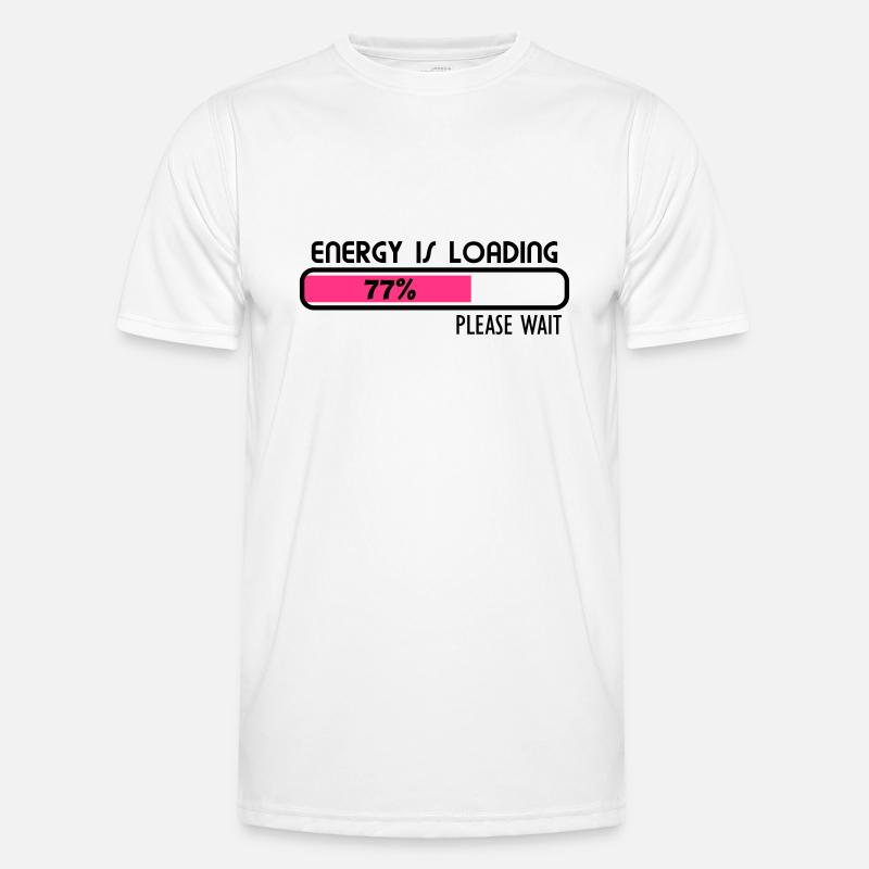 Energy loading - V2 - Männer Funktions-T-Shirt - Weiß
