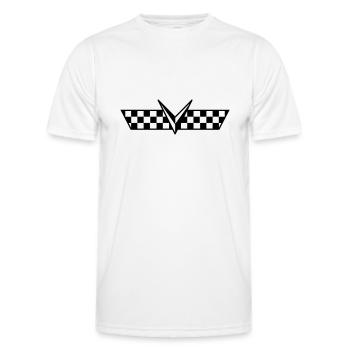 courses - T-shirt sport Homme - blanc - Devant - AI Model Male 178 dark (178cm)