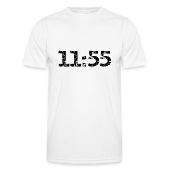 5 vor 12 Achtung - Männer Funktions-T-Shirt - Weiß - Vorne - AI Model Male 178 dark (178cm)