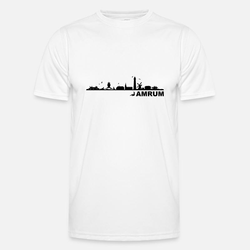 Skyline - Küste Amrum Männer Funktions-T-Shirt