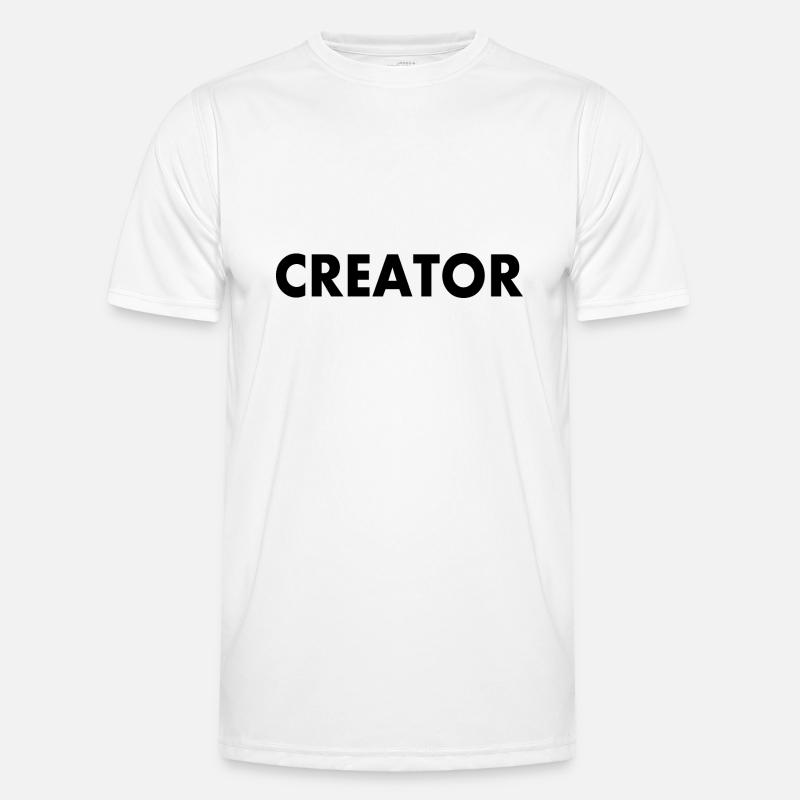 Creator - Männer Funktions-T-Shirt - Weiß
