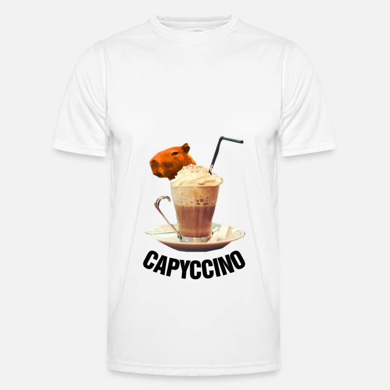 capybara niedlich - Männer Funktions-T-Shirt - Weiß
