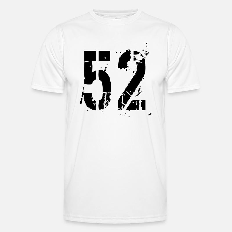 Nummer 52 Männer Funktions-T-Shirt