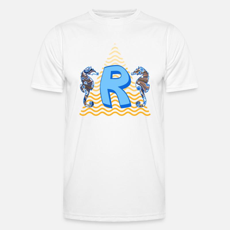 seepferdchen e 262 r - Männer Funktions-T-Shirt - Weiß