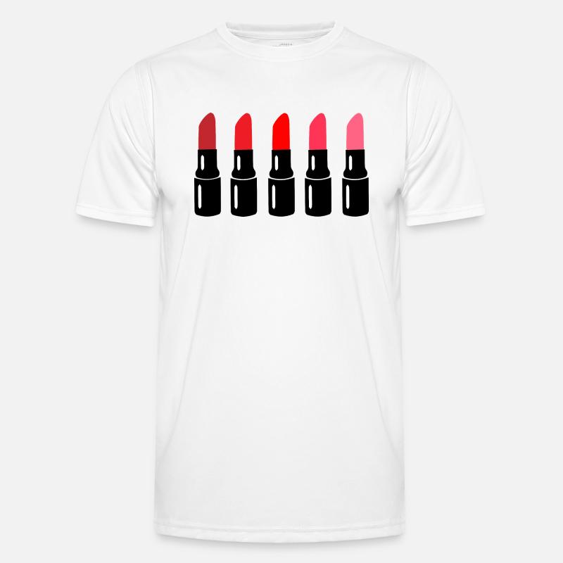 Lippenstift Männer Funktions-T-Shirt