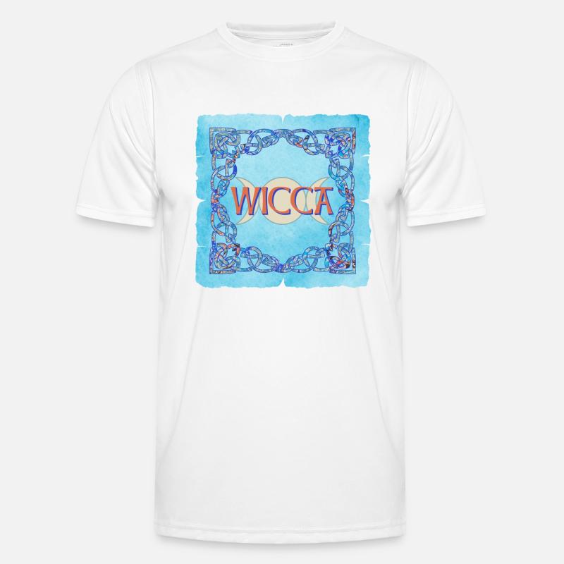 Celtic frame Wicca E 238 - Men's Functional T-Shirt - white