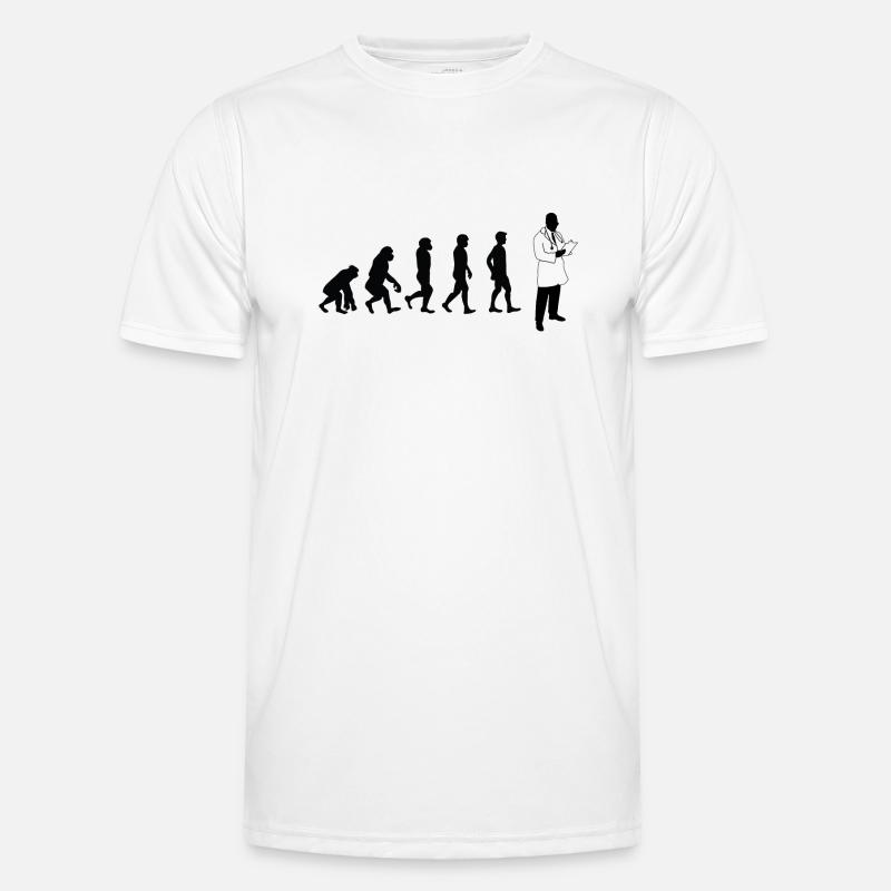 Evolution Arzt Männer Funktions-T-Shirt