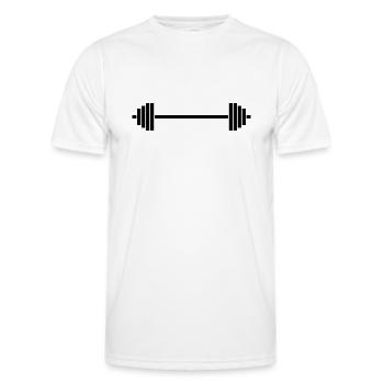 Sportler - Männer Funktions-T-Shirt - Weiß - Vorne - AI Model Male 178 dark (178cm)