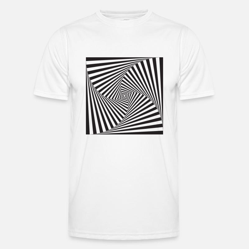 optische Täuschung Männer Funktions-T-Shirt