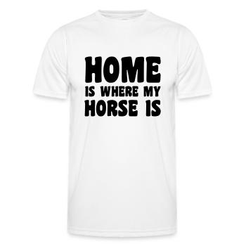 Horse - Männer Funktions-T-Shirt - Weiß - Vorne - AI Model Male 178 dark (178cm)