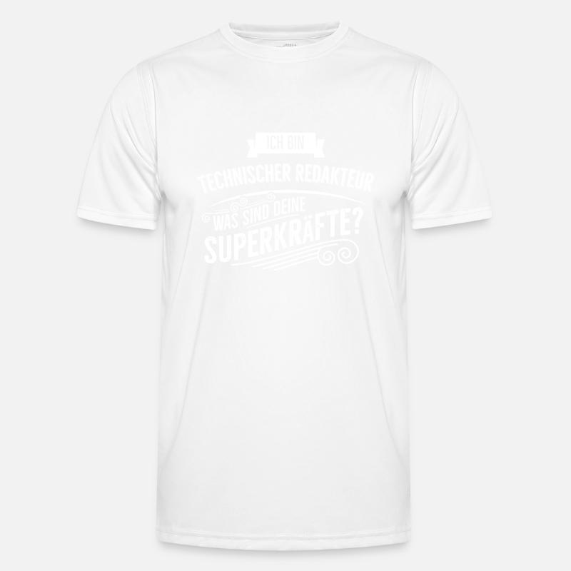 Technischer Redakteur - Männer Funktions-T-Shirt - Weiß