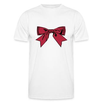 Schleife - Männer Funktions-T-Shirt - Weiß - Vorne - AI Model Male 178 dark (178cm)
