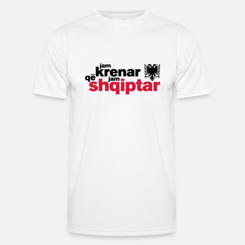 Krenar që jam Shqiptar Männer Funktions-T-Shirt