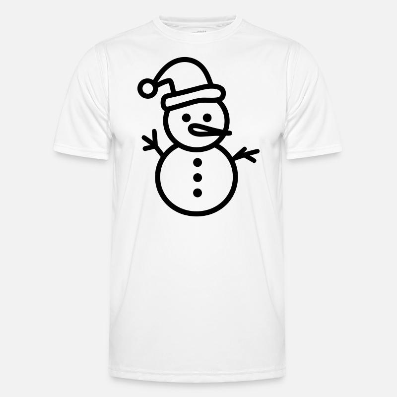 Snowman - Men's Functional T-Shirt - white