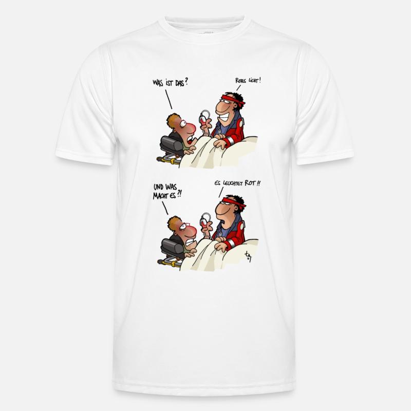 Rotes Licht Männer Funktions-T-Shirt