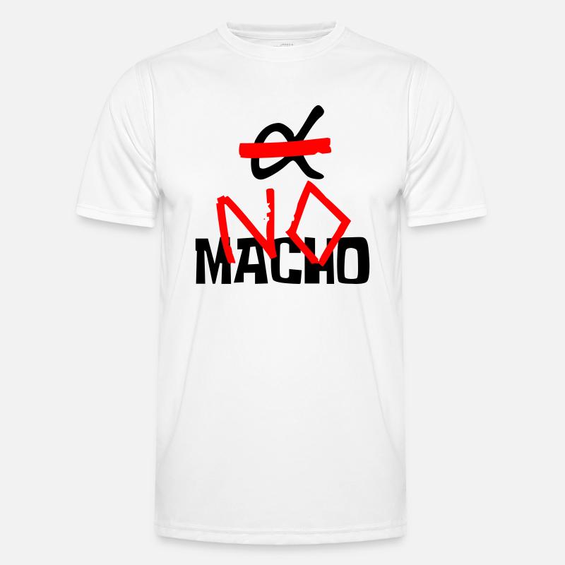 NO Macho (logo and text) T-shirt sport Homme