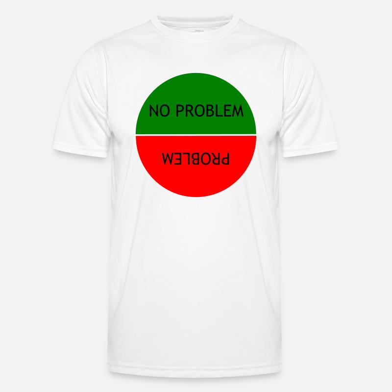 No problem vs Problem - Men's Functional T-Shirt - white