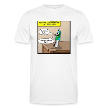 Laberlampe - Männer Funktions-T-Shirt - Weiß - Vorne - AI Model Male 178 dark (178cm)