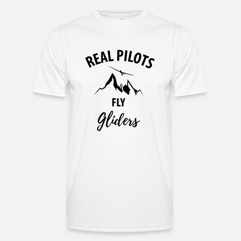 Glider gliding glider pilot pilot - Men's Functional T-Shirt - white