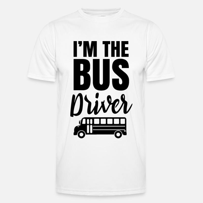Ich Bin Der Busfahrer Bus Buslenker Beruf Männer Funktions-T-Shirt
