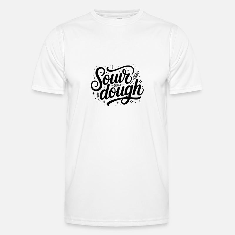 Sourdough - Cool Bread Logo - Men's Functional T-Shirt - white