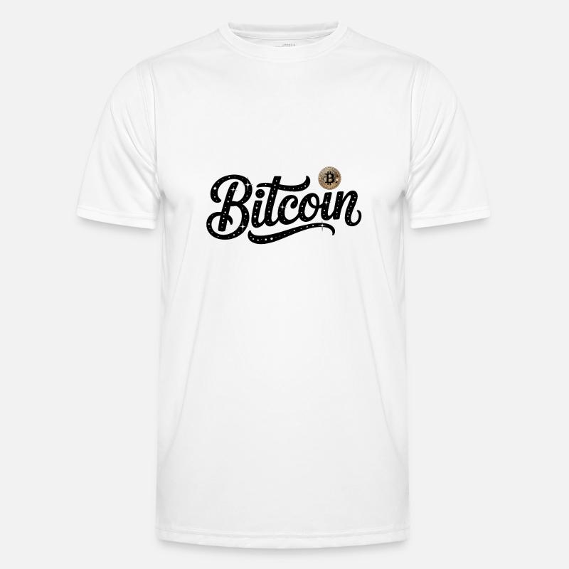 Logo Bitcoin - Autocollant de codage crypto T-shirt sport Homme