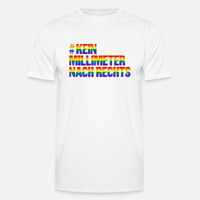 kein meter nach rechts Männer Funktions-T-Shirt