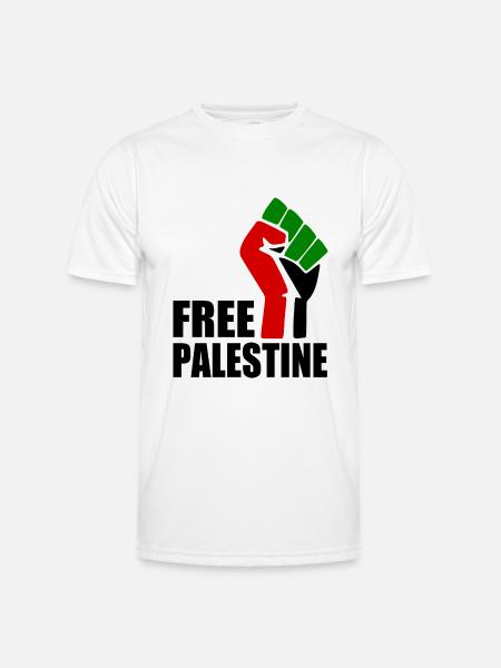 Free palestine - Men's Functional T-Shirt - white