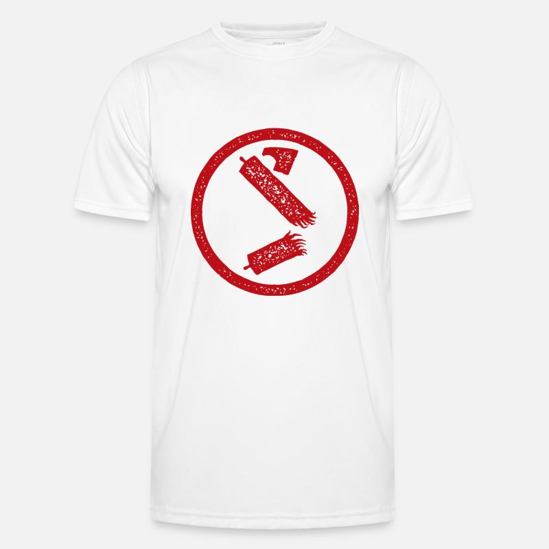 Rayon de symbole Antifa détruit T-shirt sport Homme
