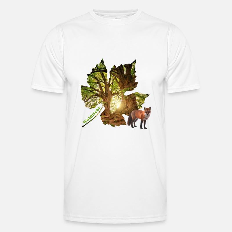 wald 48 mit fuchs Männer Funktions-T-Shirt