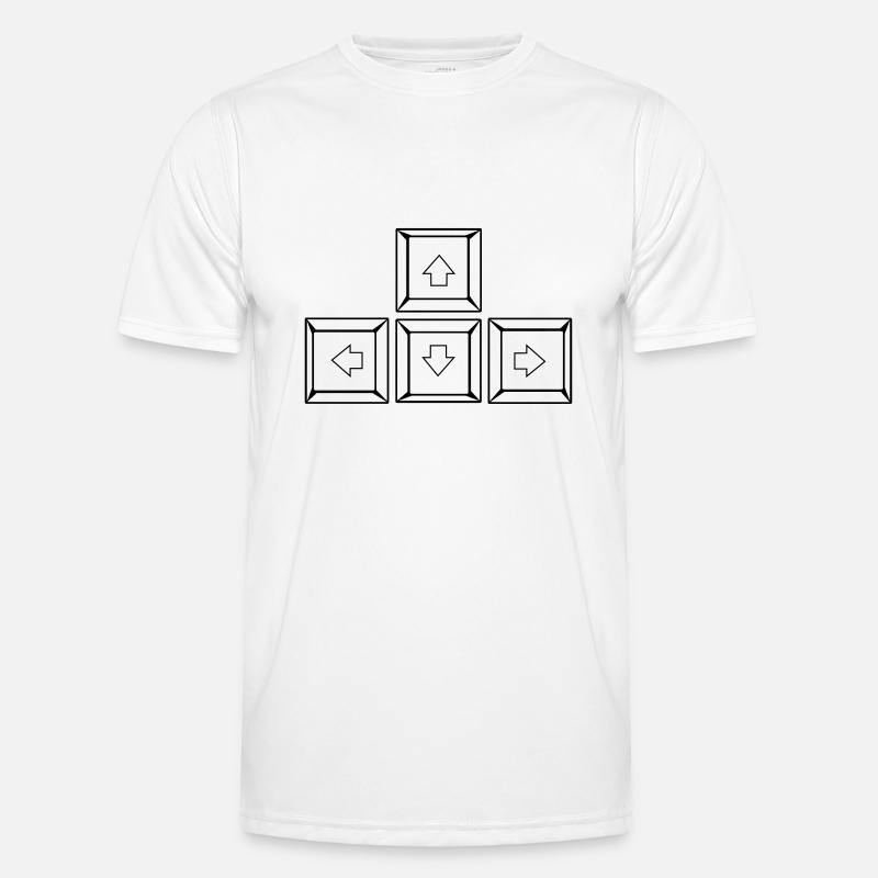 Up Down Left Right Keyboard Buttons (Keys) Men's Functional T-Shirt