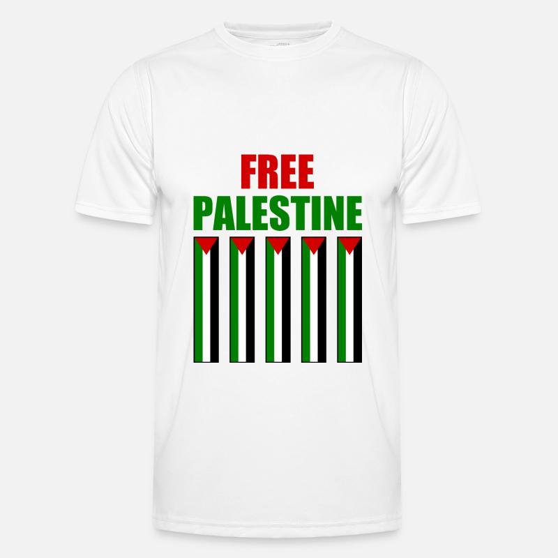 Free palestine - Men's Functional T-Shirt - white