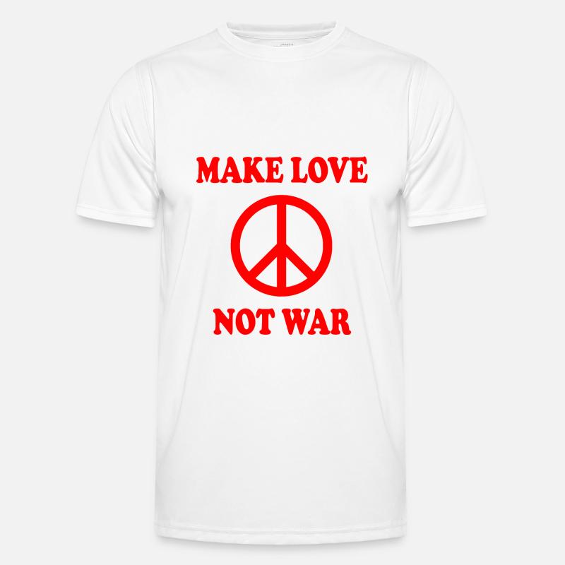 Make love not war Men's Functional T-Shirt