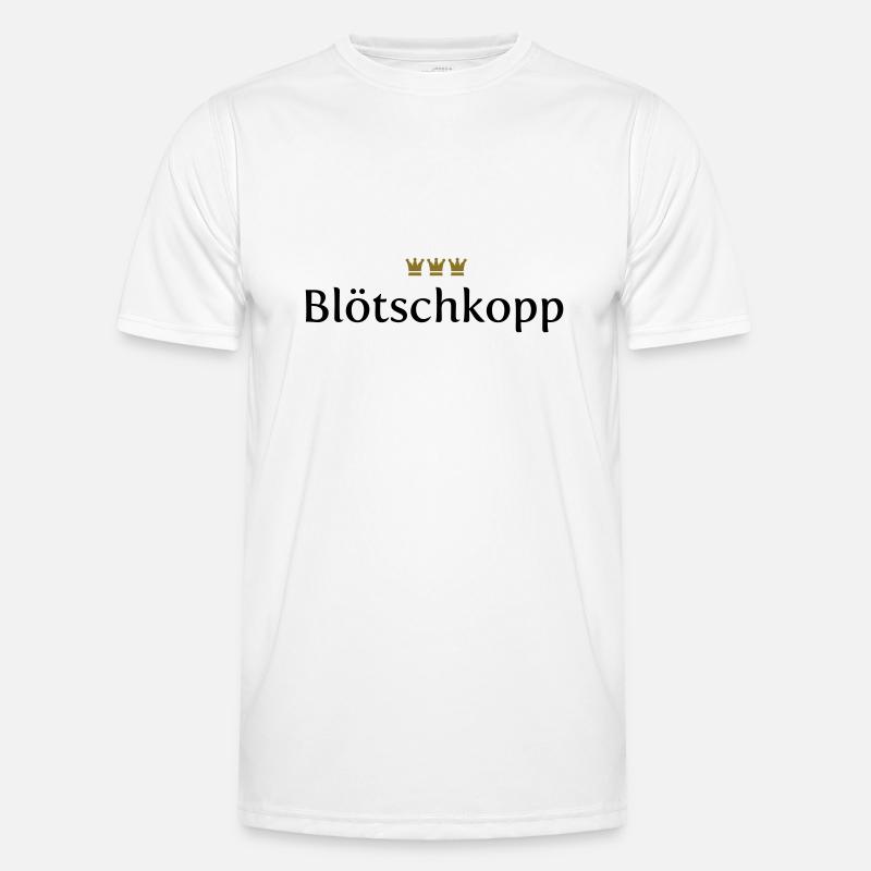 Blötschkopp (Köln/Kölsch/Karneval) - Männer Funktions-T-Shirt - Weiß