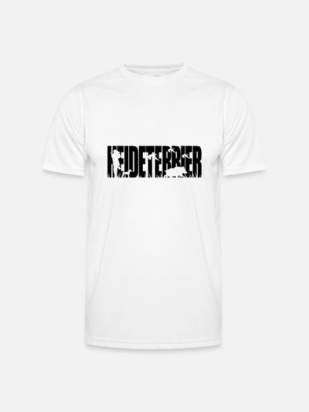 HEIDETERRIER Jagdhunde Jagdhund Wilsigns - Männer Funktions-T-Shirt - Weiß