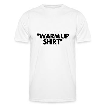 Warm up shirt Motiv für Sportler aller Art - Männer Funktions-T-Shirt - Weiß - Vorne - AI Model Male 178 dark (178cm)