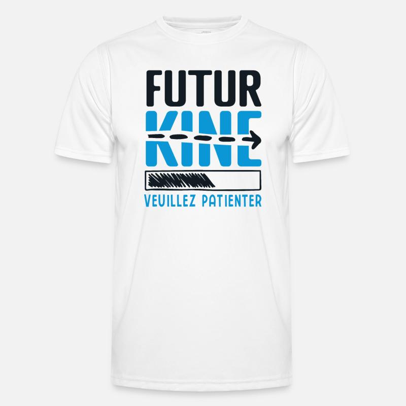 Future KINE- Geschenkidee PHYSIO - Männer Funktions-T-Shirt - Weiß