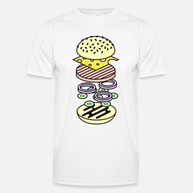 Burger T-shirt sport Homme
