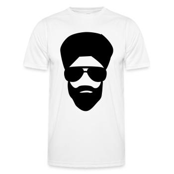 muslim - Men's Functional T-Shirt - white - Front - AI Model Male 178 dark (178cm)