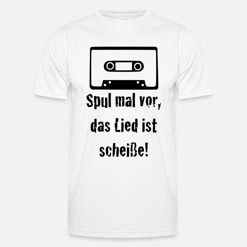 temps de bobine avant, la chanson est de la merde! T-shirt sport Homme