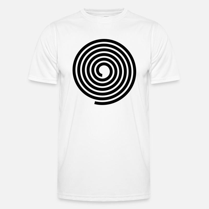 Spirals pattern vector template Men's Functional T-Shirt