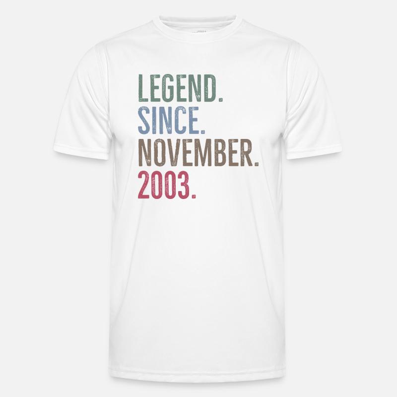 Legend Since November 2003 - Men's Functional T-Shirt - white