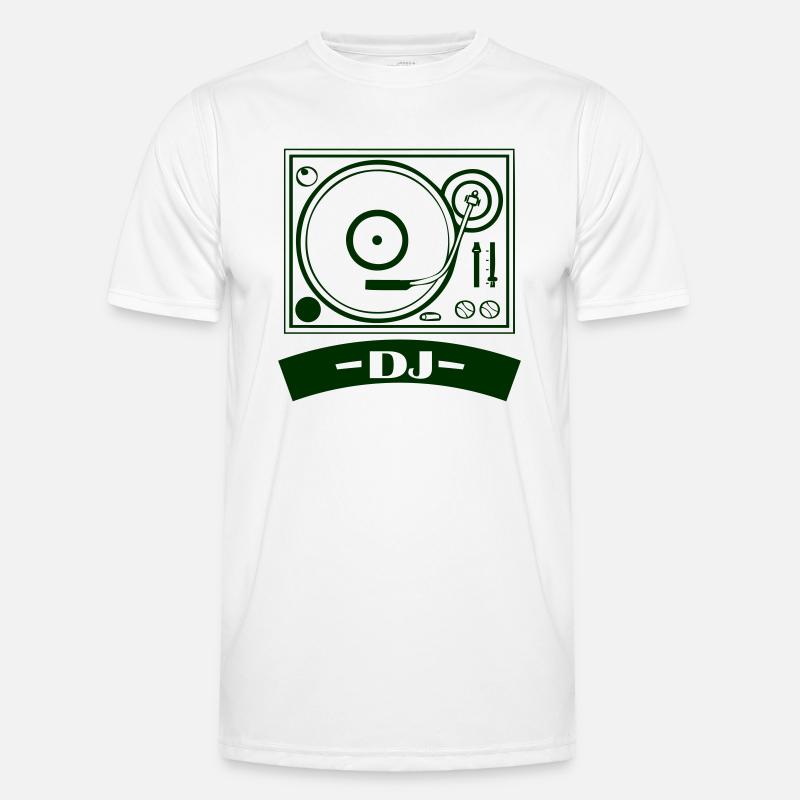 Turntable Dj - Men's Functional T-Shirt - white