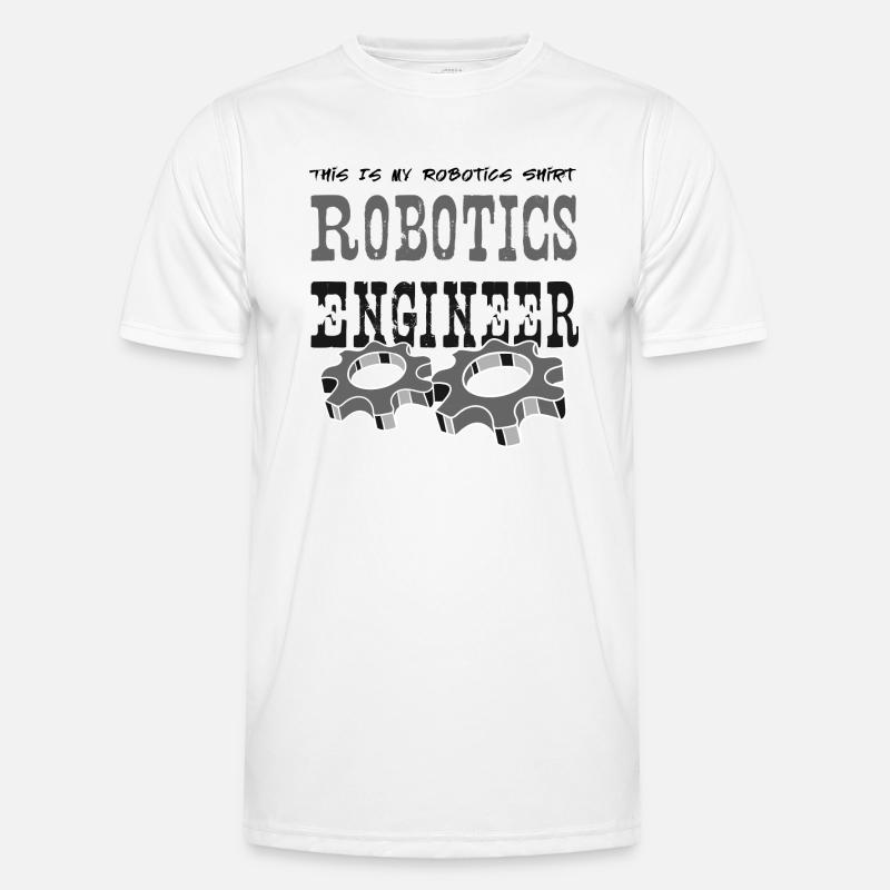 Ironisches Sprichwort „Robotik“ Männer Funktions-T-Shirt