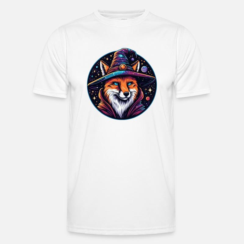 Fantasy Fox - Celestial Wizard - Men's Functional T-Shirt - white