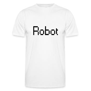 robot - T-shirt sport Homme - blanc - Devant - AI Model Male 178 dark (178cm)